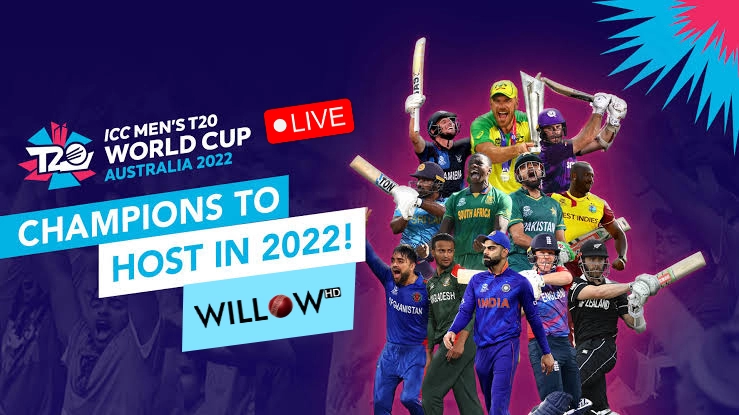 Watch Live t20i World Cup 2022 Streaming on Willow HD