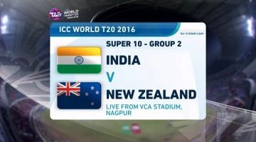 India Vs New Zealand T20 WC Match - Match Highlights | 15 March 2016 highlights