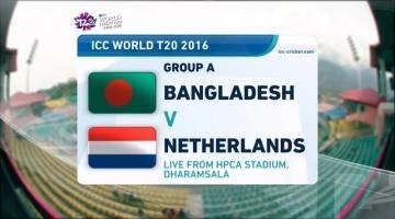 Netherlands vs Bangladesh T20I WC Match Highlights | 9 March 2016 highlights