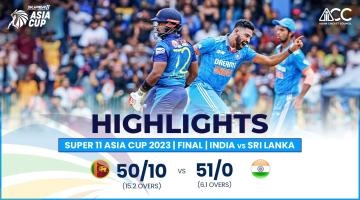India Vs Sri Lanka Final ODI Asia Cup Match Highlights | September 17, 2023 highlights