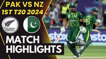 Pakistan vs New Zealand 1st T20I Match Highlights | 12 January 2024 highlights