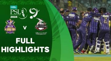 Lahore Qalandars vs Quetta Gladiators - Full Match Highlights | 10 March 2024