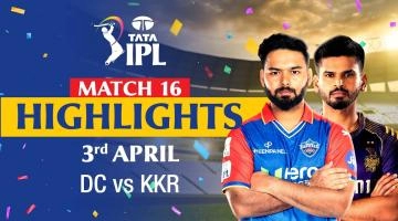 Delhi Capitals v Kolkata Knight Riders Match Highlights | 03 April 2024