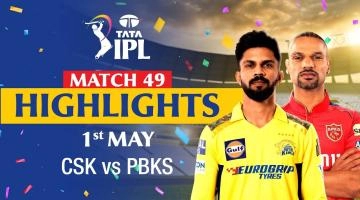 Chennai Super Kings V Punjab Kings Full Match Highlights | 01 May 2024